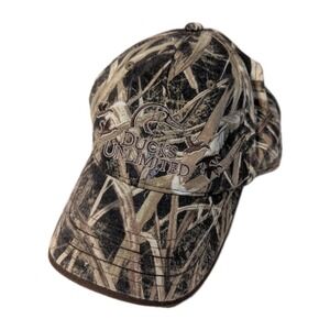 Ducks Unlimited Camo Mossy Oak Adjustable Strap Back Cap Hat DU Leader 2014 OSFM